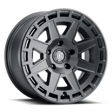 ICON Compass 17x8.5 5x5 -6mm Offset 4.5in BS Satin Black, Ophalen of Verzenden