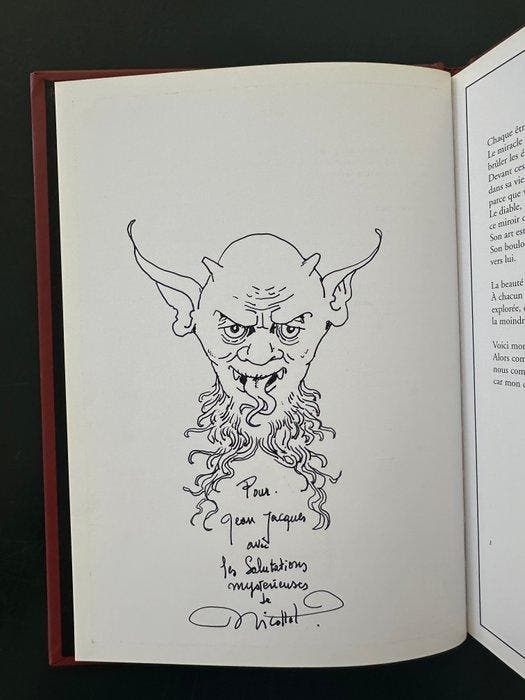 Nicollet - Le Diable + dédicace - C - 1 Album - Herdruk -, Livres, BD