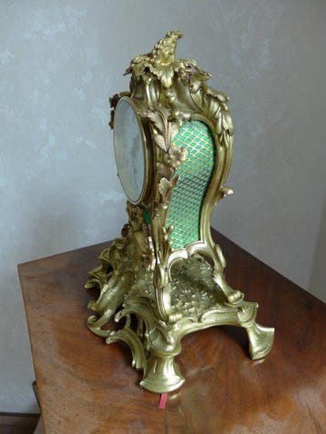 Commode klok - Antiek - Gepatineerd brons - 1850-1900, Antiek en Kunst