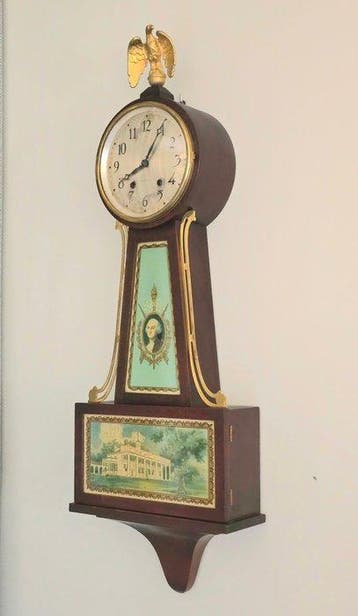 Horloge murale - Seth Thomas - bois - verre - 1920-1930 -