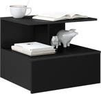 2dekans | Woltu Hangend Nachtkastje Zwart – Wandmontage – 40, Huis en Inrichting, Ophalen of Verzenden, Nieuw