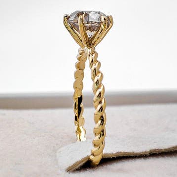 Zonder minimumprijs - Ring - 14 karaat Geel goud - 1.35ct., Nieuw
