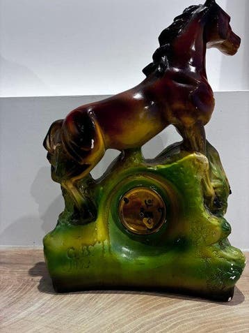 Staande klok - Keramiek - 1950-1960 - Paardenklok keramiek, Antiek en Kunst