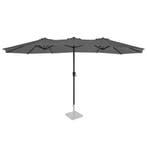 Parasol Iseo - 460x270cm - Premium parasol | Grijs, Verzenden