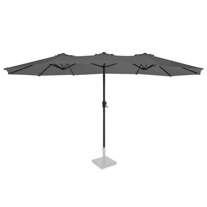 Parasol Iseo - 460x270cm - Premium parasol | Grijs, Jardin & Terrasse, Parasols, Envoi
