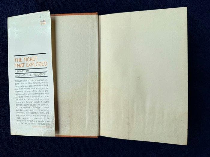 William S. Burroughs - The Ticket That Exploded - 1967, Antiquités & Art, Antiquités | Livres & Manuscrits