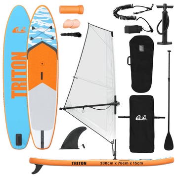 vidaXL Opblaasbare SUP Board met Zeil TRITON 330 x 76 x 15, Verzenden, Nieuw