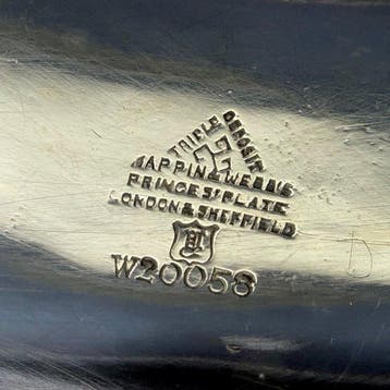 Mappin&Webb - Tazza - Prinsenbord - Victoriaans / Art Deco -, Antiek en Kunst