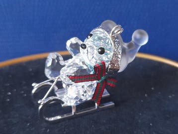 Swarovski - Beeldje - Kris Bear - Christmas Ornament - On