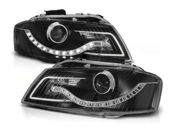 LED DRL koplamp units Daylight Black geschikt voor Audi A3, Verzenden
