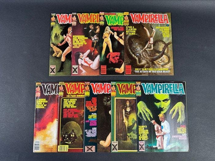 Vampirella nn. 101, 102, 104/110 - 9 Album - Eerste druk -, Livres, BD | Comics