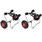 vidaXL Kayaktrolleys 2 st aluminium, Watersport en Boten, Bootonderdelen, Verzenden, Nieuw