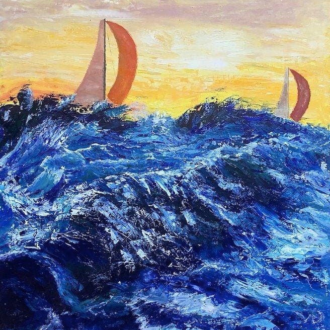 Yves Weiler - IMOCA (XL), Antiek en Kunst, Kunst | Schilderijen | Modern