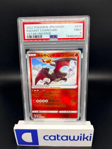 Pokémon - 1 Graded card - Radiant Charizard 015/172 PSA 9 -, Hobby en Vrije tijd, Nieuw