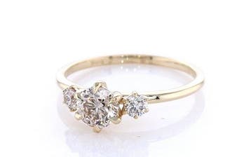 Zonder minimumprijs - Ring - 14 karaat Geel goud - 0.65ct.