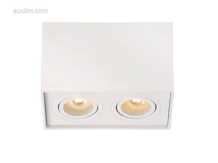 GU10 Opbouwspot Armatuur dual fittingen wit..., Huis en Inrichting, Lampen | Plafondlampen, Ophalen