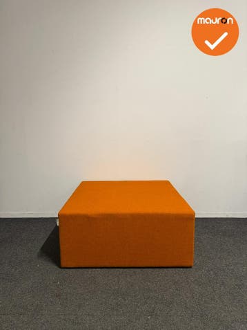 Rohde & Grahl - Poef - 105x105x45cm - Oranje, Ophalen of Verzenden, Stoel