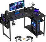 HLONONE Hoekbureau, computertafel met verstelbare planken, o, Verzenden