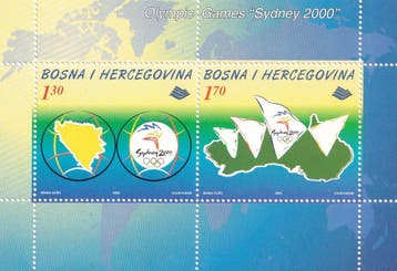 Bosnie Herzegovina - 2000 - Olympische spelen - Postfris, Postzegels en Munten, Verzenden, Overige landen, Postfris