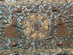 Wandtapijt - 49 cm - 92 cm - Antiek Zardozi-goudwerk