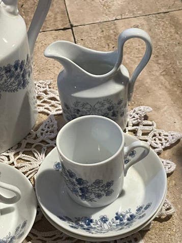 Richard Ginori - Service à café (8) - Porcelaine - Service