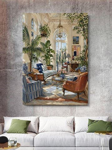 Shayer - Coastal Prep – Light-Filled Elegance - XL - 60x80cm, Antiek en Kunst