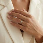 Bague - 18 carats Or blanc - 0.65ct. tw. Diamant (Naturelle)