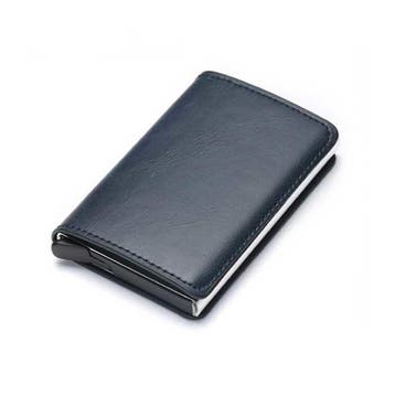 RFID Creditcard Houder Portemonnee - Vintage Leren Aluminium, Verzenden, Nieuw