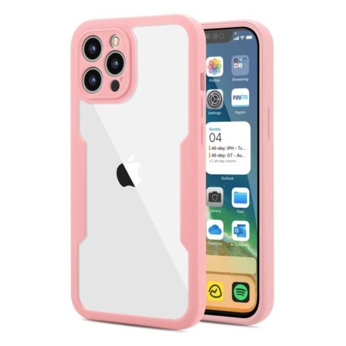 iPhone 13 Mini 360°  Full Cover - Full Body Case Hoesje +, Télécoms, Téléphonie mobile | Housses, Coques & Façades | Marques Autre