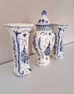 Kaststel - Vaas (3) - Delfsblauw - Hand painted - Aardewerk