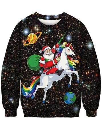 Kerst trui unicorn in space, Ophalen of Verzenden, Nieuw