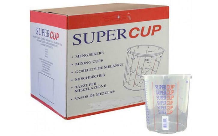 Supercup bedrukte mengbekers 400 ml OP=OP per 200 stuks SC-4, Bricolage & Construction, Peinture, Vernis & Laque, Envoi