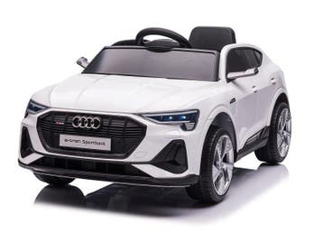 Audi e-tron , elektrische kinderauto met rubberen banden, Ophalen of Verzenden, Nieuw, Afstandsbediening