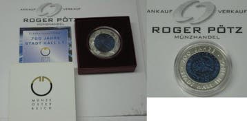 25 Euro 2003 Österreich Stadt Hall 1 Niob-Munt! zilver, Postzegels en Munten, Verzenden, België
