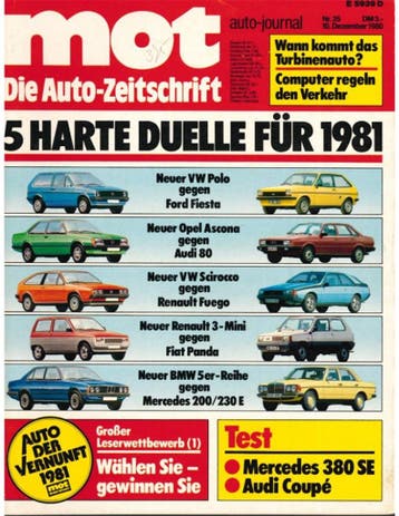 1980 MOT AUTO JOURNAL MAGAZINE 25 DUITS, Nieuw