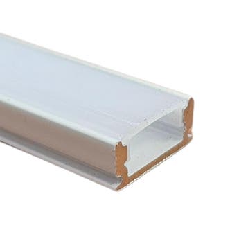 LED Strip Profiel Wit - 1 Meter - Opbouw - Compleet met afd, Verzenden, Nieuw