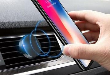 Magneet auto telefoonhouder telefoon houder autohouder zwart, Verzenden, Nieuw