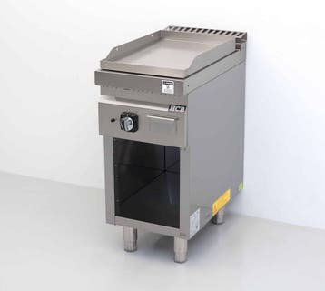 HCB RVS Bakplaat Glad 6,5 kW GAS 40 cm Horeca, Zakelijke goederen, Ophalen of Verzenden, Nieuw in verpakking