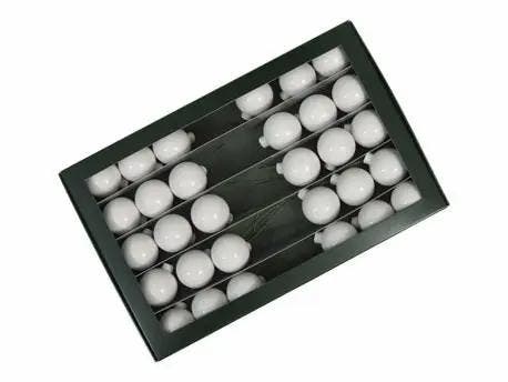 Kerstballen op Lange draad Opaal Wit 4 cm 30 stuks, Diversen, Kerst, Nieuw