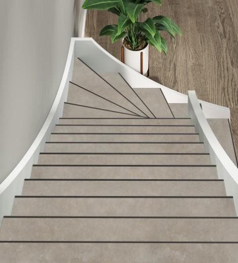 TRAPRENOVATIE SET CERAMO Beige / PVC ( SET Ten behoeve van 4, Doe-het-zelf en Bouw, Ladders en Trappen, Ophalen of Verzenden