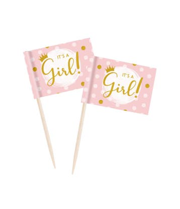 ItS A Girl Cupcake Toppers, Verzenden