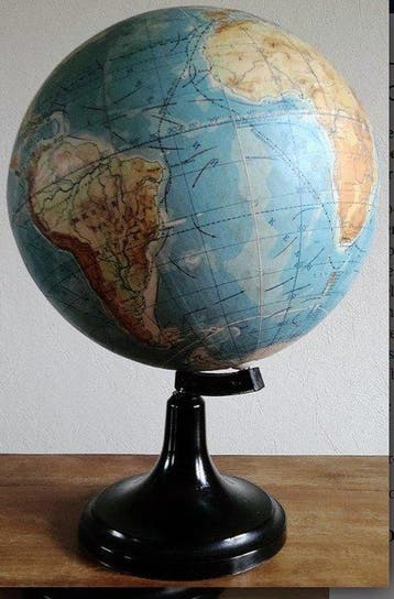 Terrestrial table globe - Ministère Education Moscou 1973 -