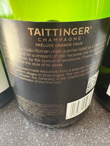 Taittinger, Prelude - Champagne Grand Cru - 3 Fles (0,75, Verzamelen, Nieuw