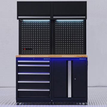 Datona Werkplaatsinrichting PREMIUM eiken met lade en, Doe-het-zelf en Bouw, Ophalen of Verzenden, Nieuw
