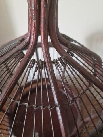 Vogelkooi - Hout, Metaal - Vogelkooi in vintage-stijl