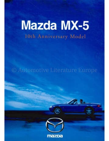 1999 MAZDA MX-5 10TH ANNIVERSARY BROCHURE ENGELS