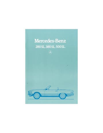 1984 MERCEDES BENZ SL BROCHURE DUITS