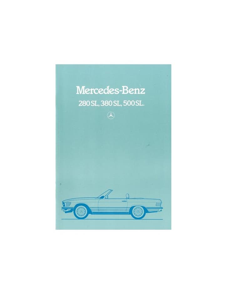1984 MERCEDES BENZ SL BROCHURE DUITS, Livres, Autos | Brochures & Magazines