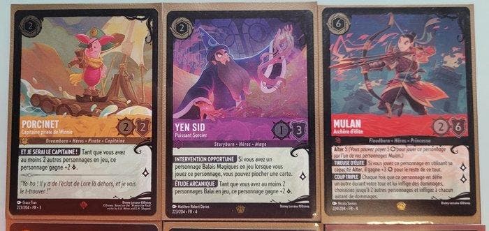 Disney - 6 Card - Disney Lorcana Foil, Verzamelen, Overige Verzamelen