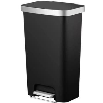 Pedaalemmer | HANA | Kunststof/RVS | Zwart | 45L |, Verzenden, Nieuw in verpakking